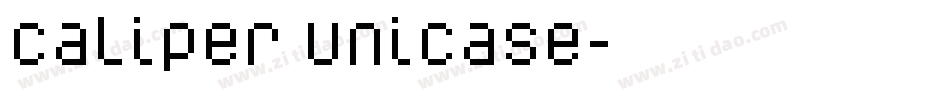 Caliper Unicase字体转换